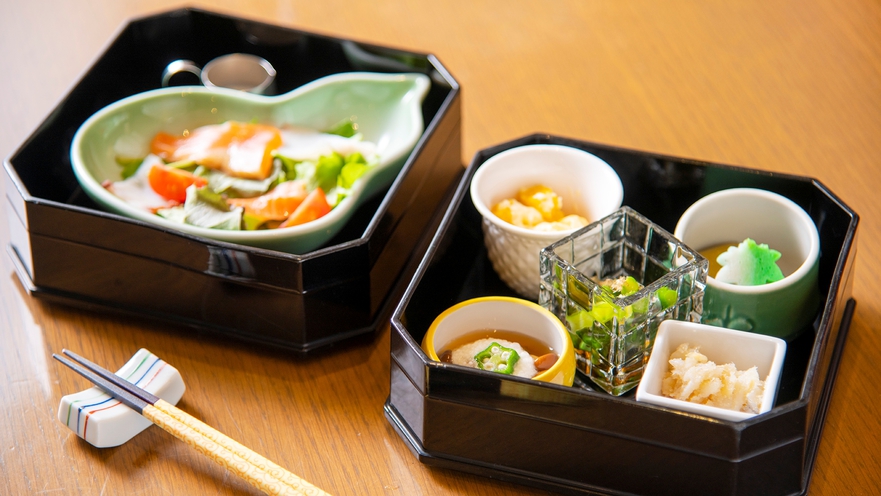 日本海の幸の会席（料理一例）