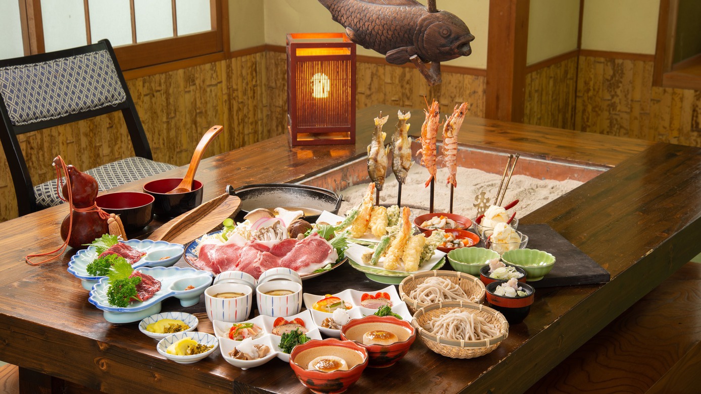 *夕食一例／会津の郷土料理を囲炉裏で堪能できるスタンダードプラン 