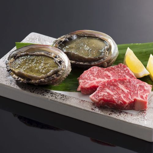 国産牛、アワビ（イメージ）