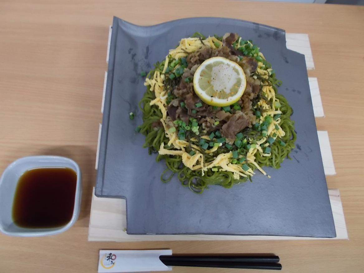 瓦そば夕食レストランで提供中♪