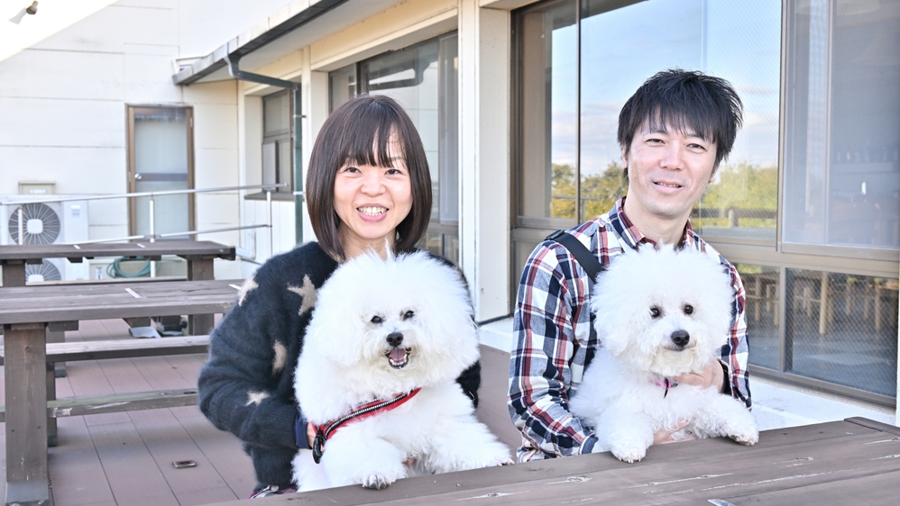 【テラス】愛犬の楽しそうな姿に癒されます♪