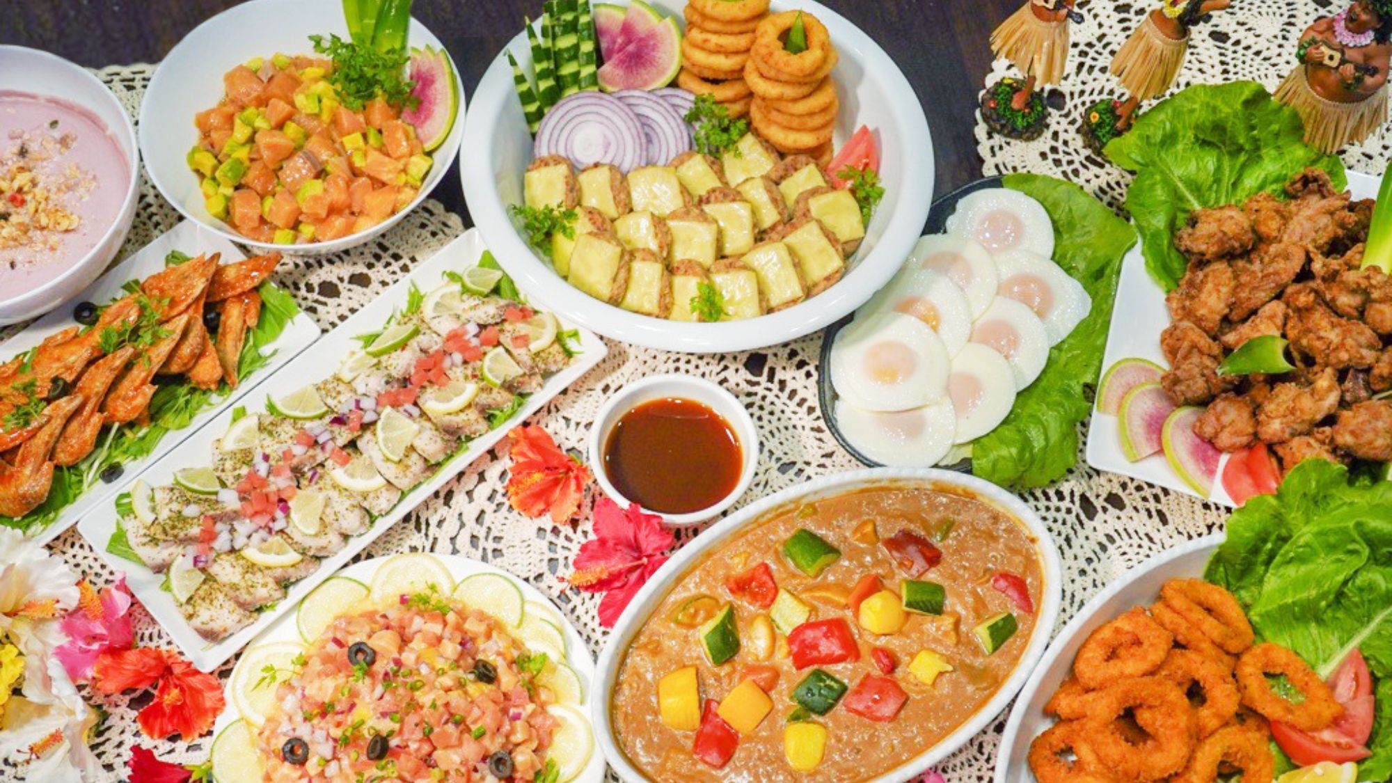 朝食：ハワイアンメニュー（一例）