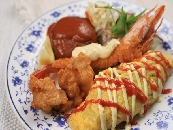夏の幼児ランチプレートの例