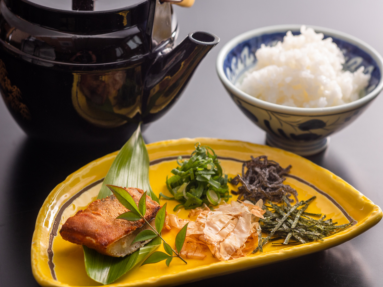 トッピング多彩♪夏会席の〆はお茶漬け