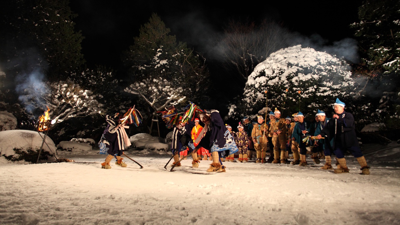 【八戸えんぶり】八戸地方を代表する民俗芸能。国の重要無形民俗文化財に指定されている。