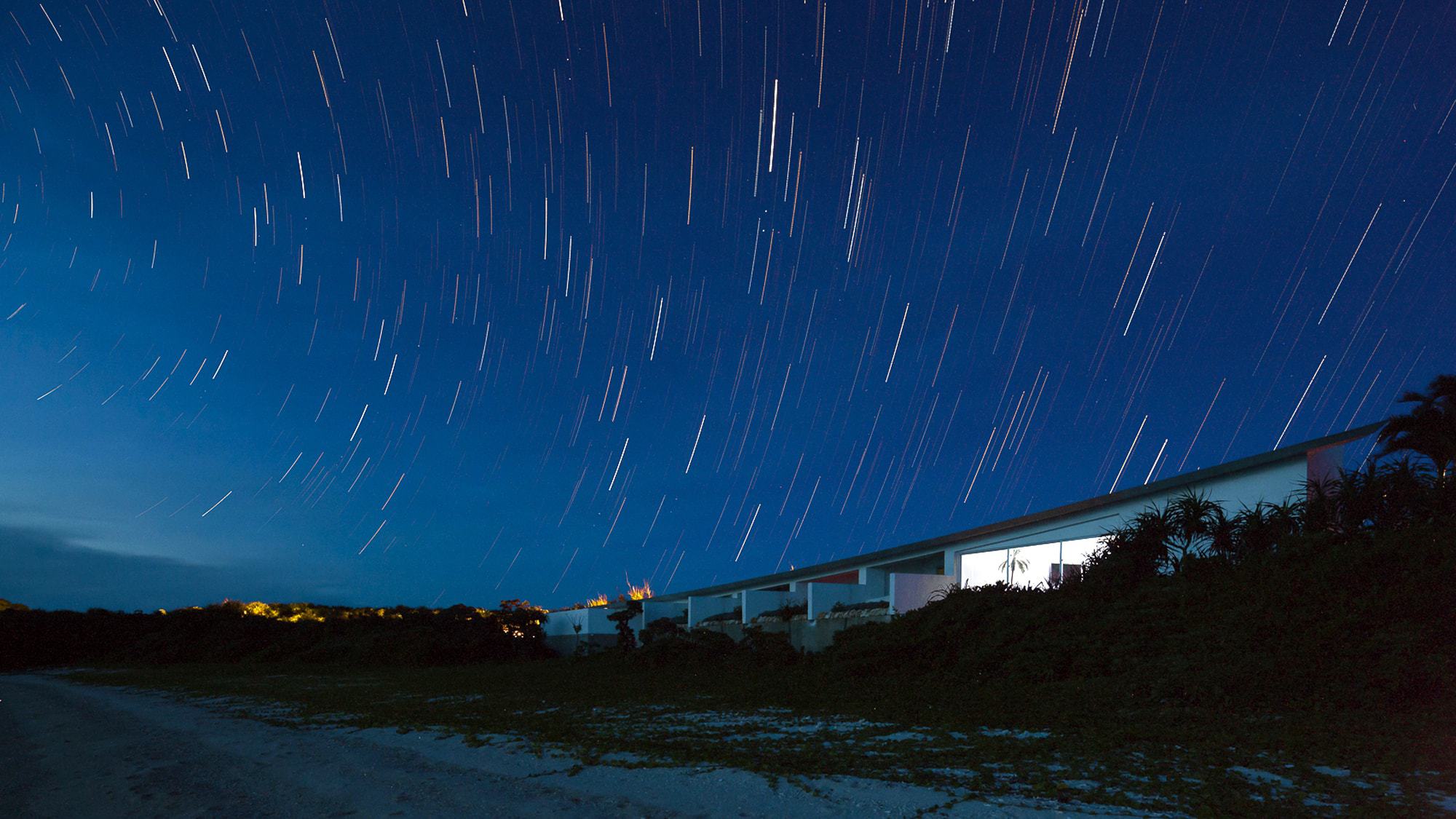 【夜空】すっかり日が落ちたら満天の星空を鑑賞できます