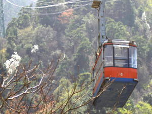 有馬から六甲へのケーブル