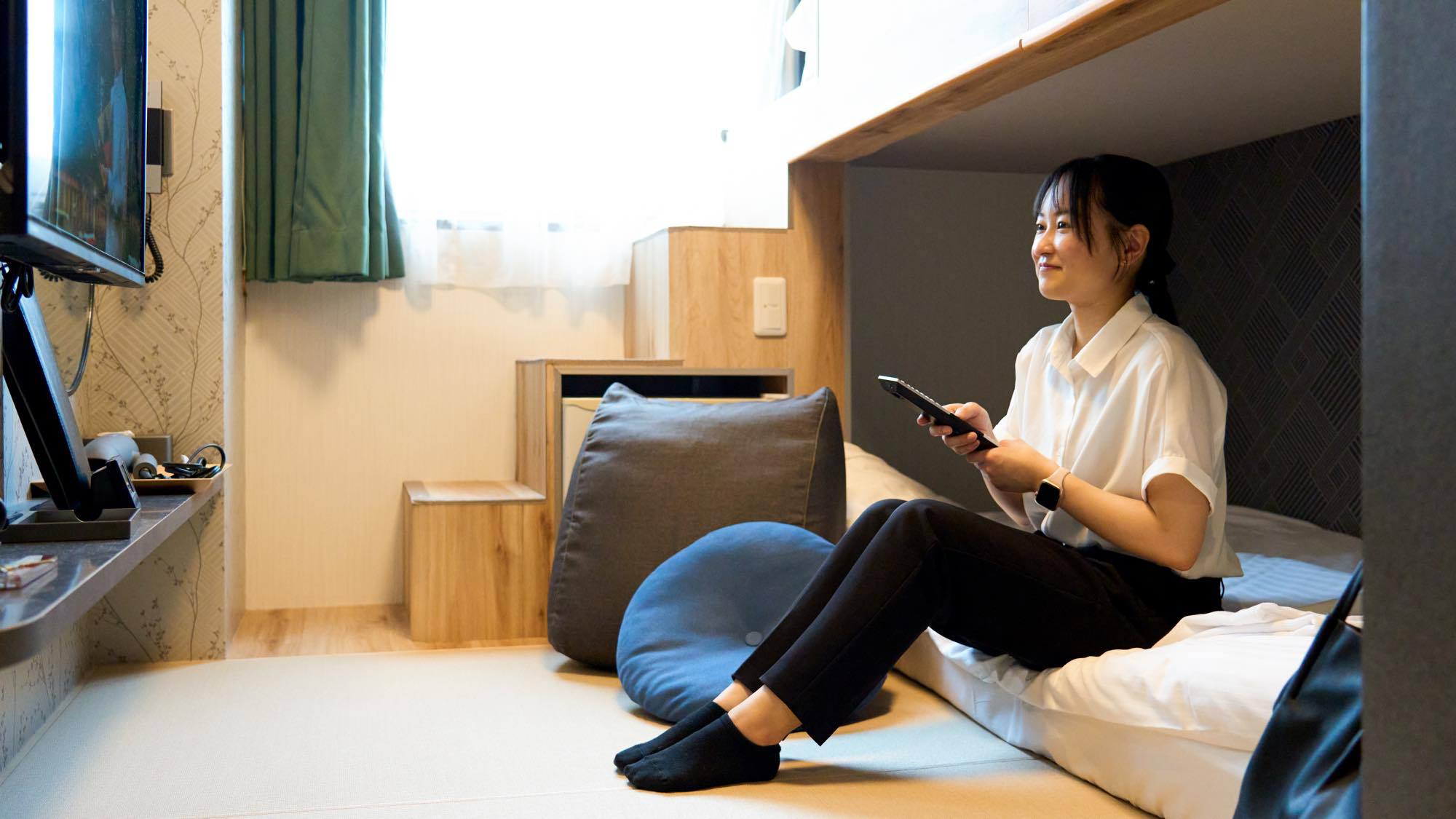 【禁煙】コンパクトバンクルーム〈利用イメージ〉