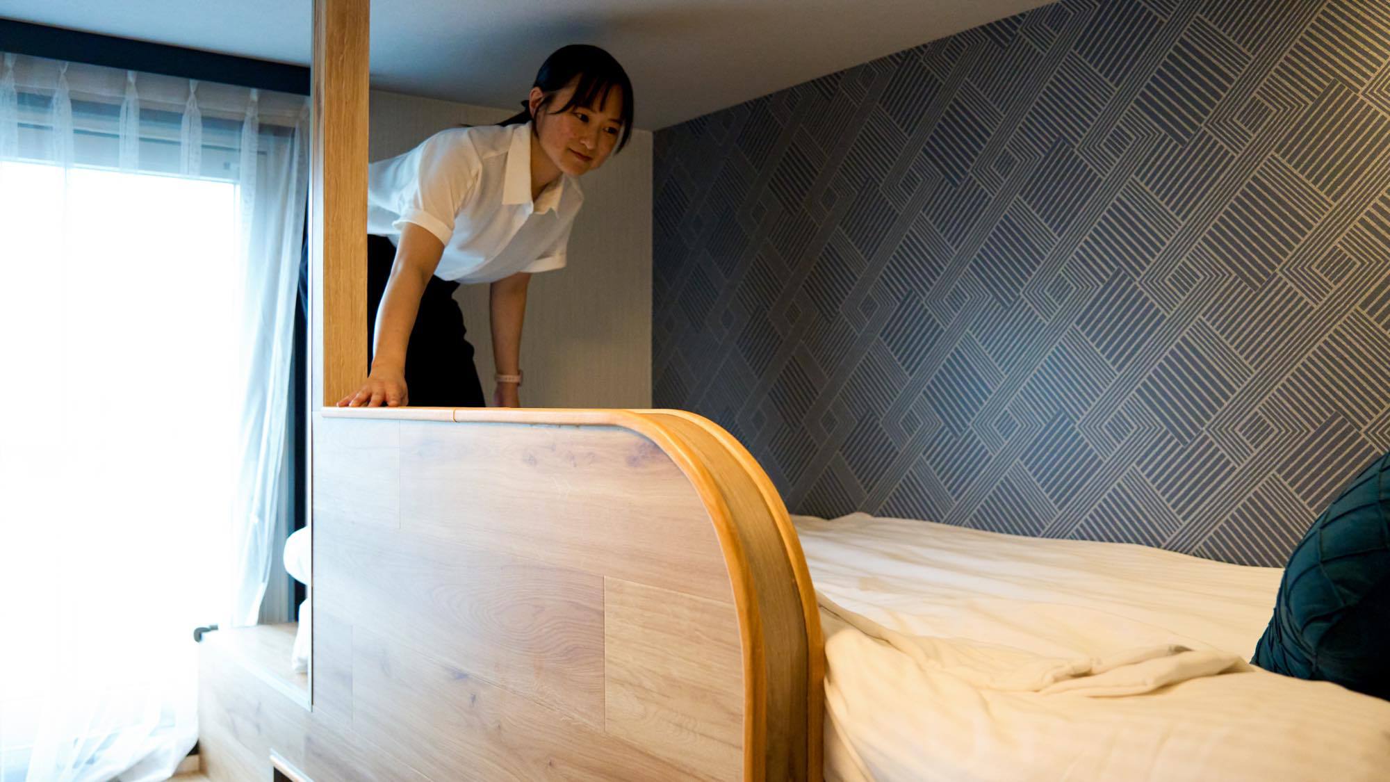 【禁煙】コンパクトバンクルーム〈利用イメージ〉