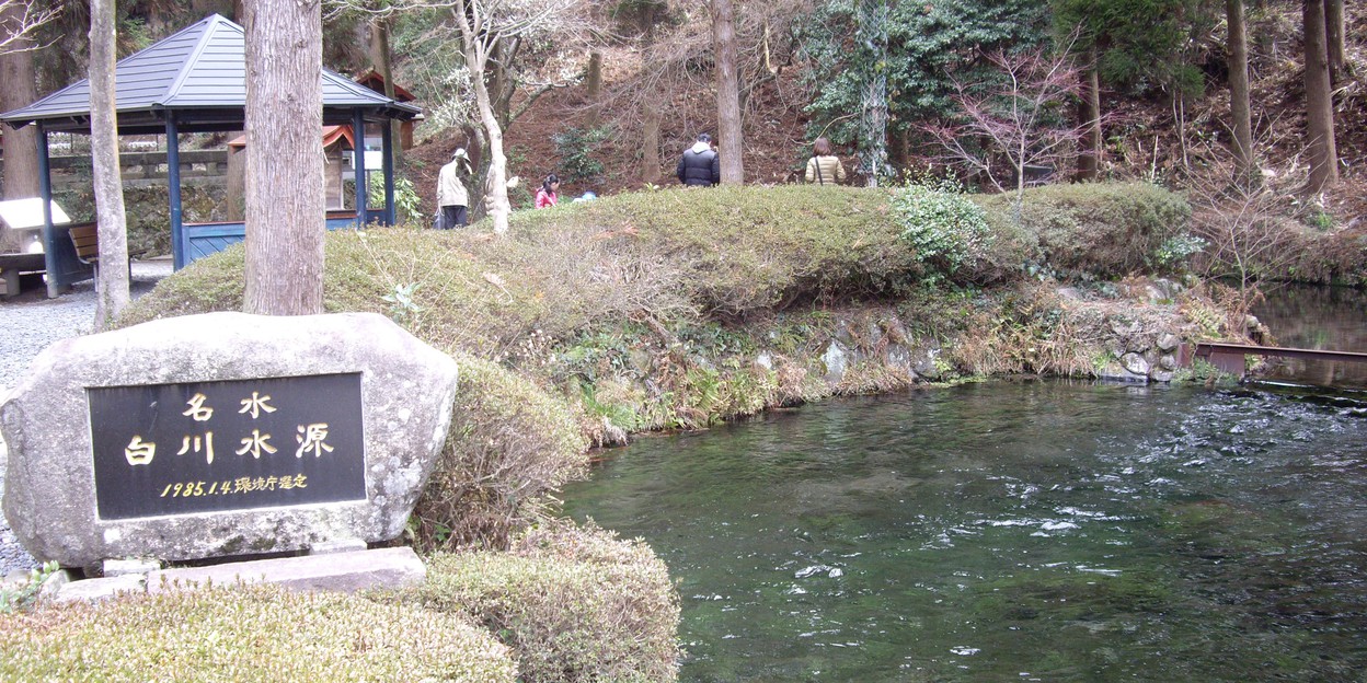 観光、白川水源