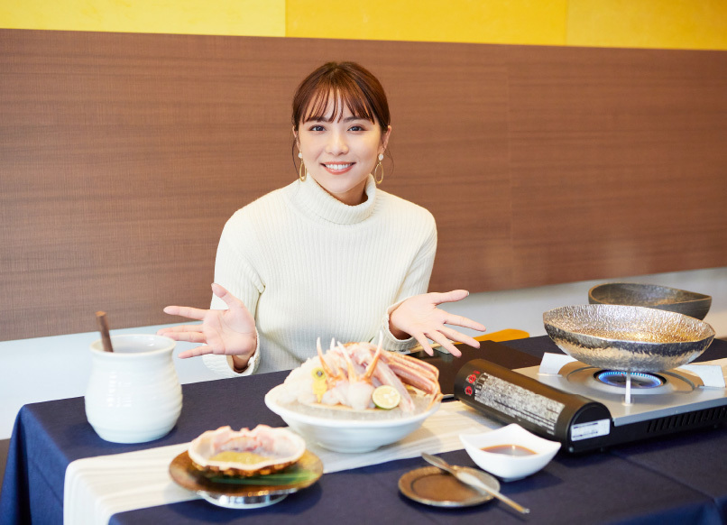 当店が発祥の名物蟹料理「蟹味噌しゃぶ」