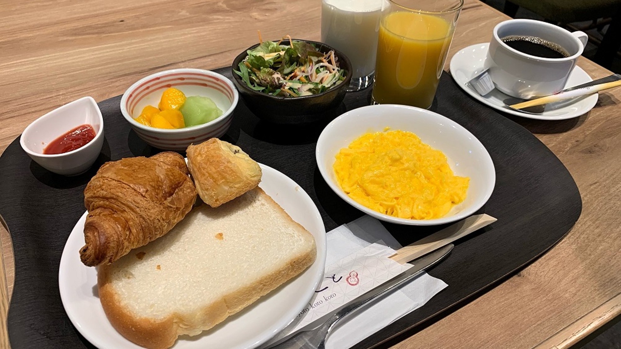 【朝食】洋食プレート／パンや卵料理の定番洋朝食