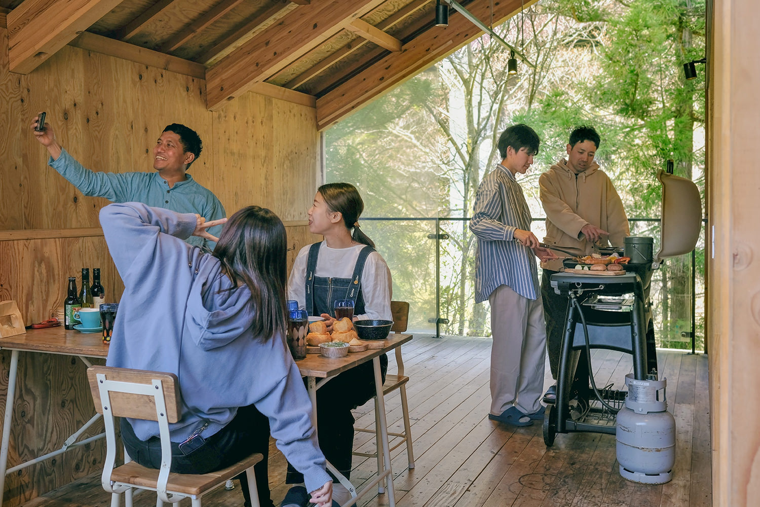 みんなでBBQ