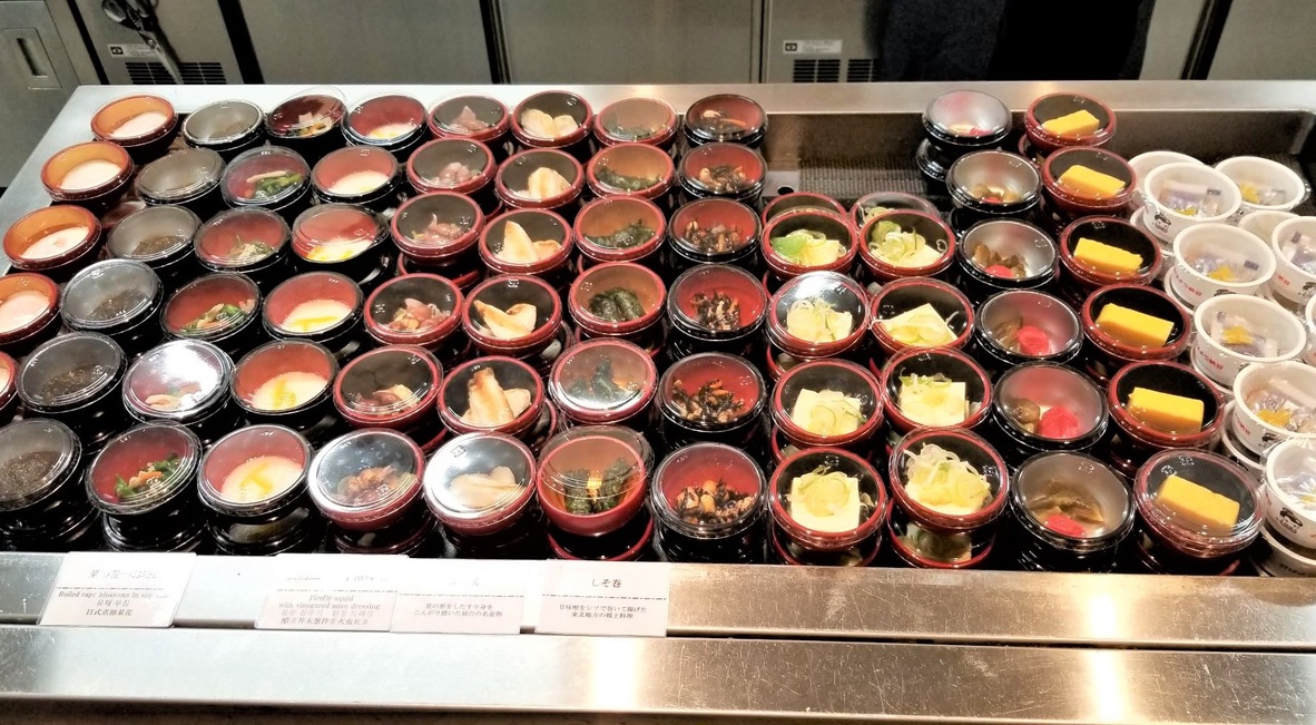 朝食味めぐり小鉢バイキング（イメージ）季節ごとに内容変更致します。