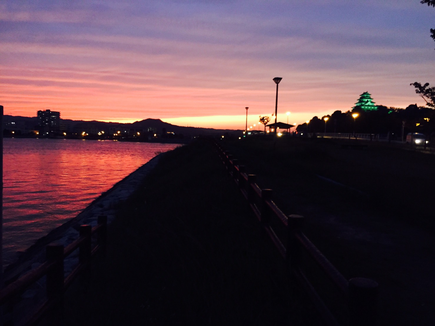 夕日