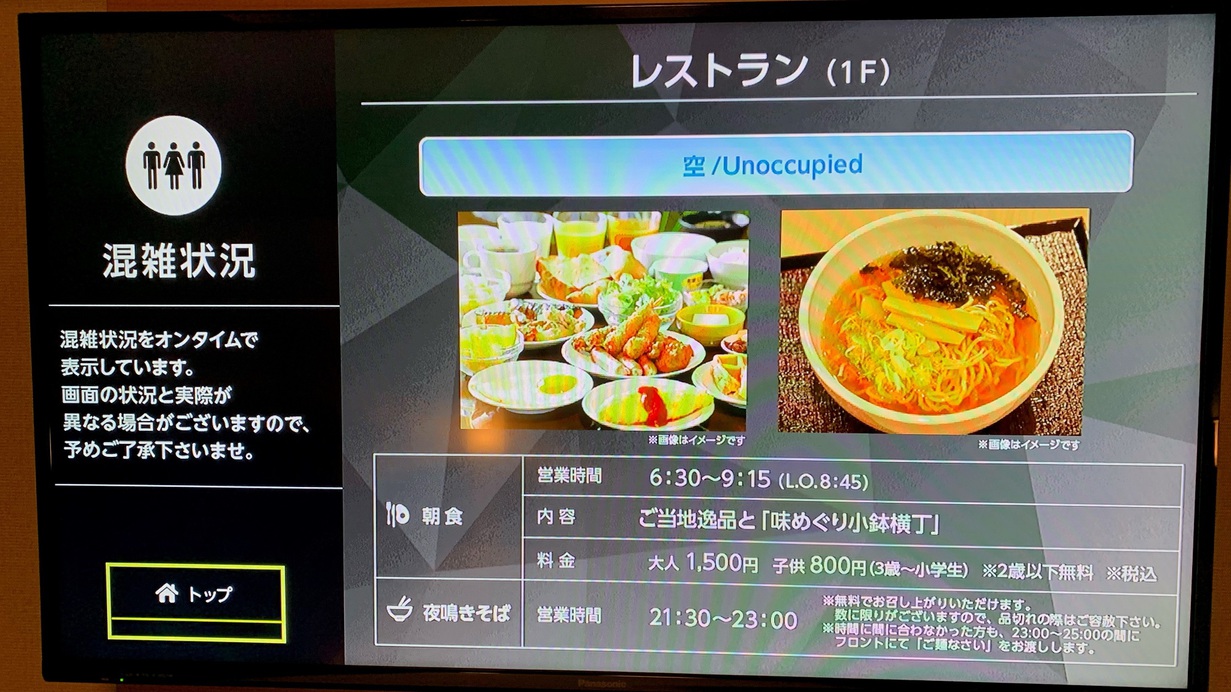 朝食混雑状況