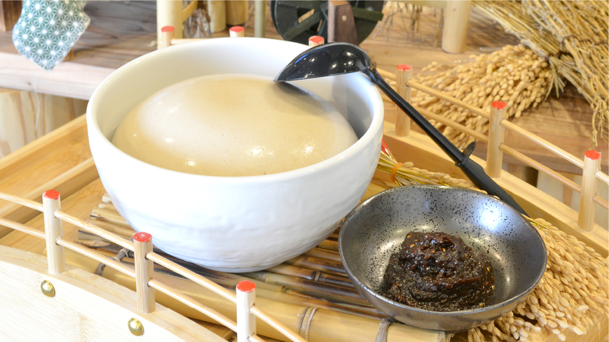 【朝食】永平寺胡麻豆腐。日によってメニュー内容は異なります。