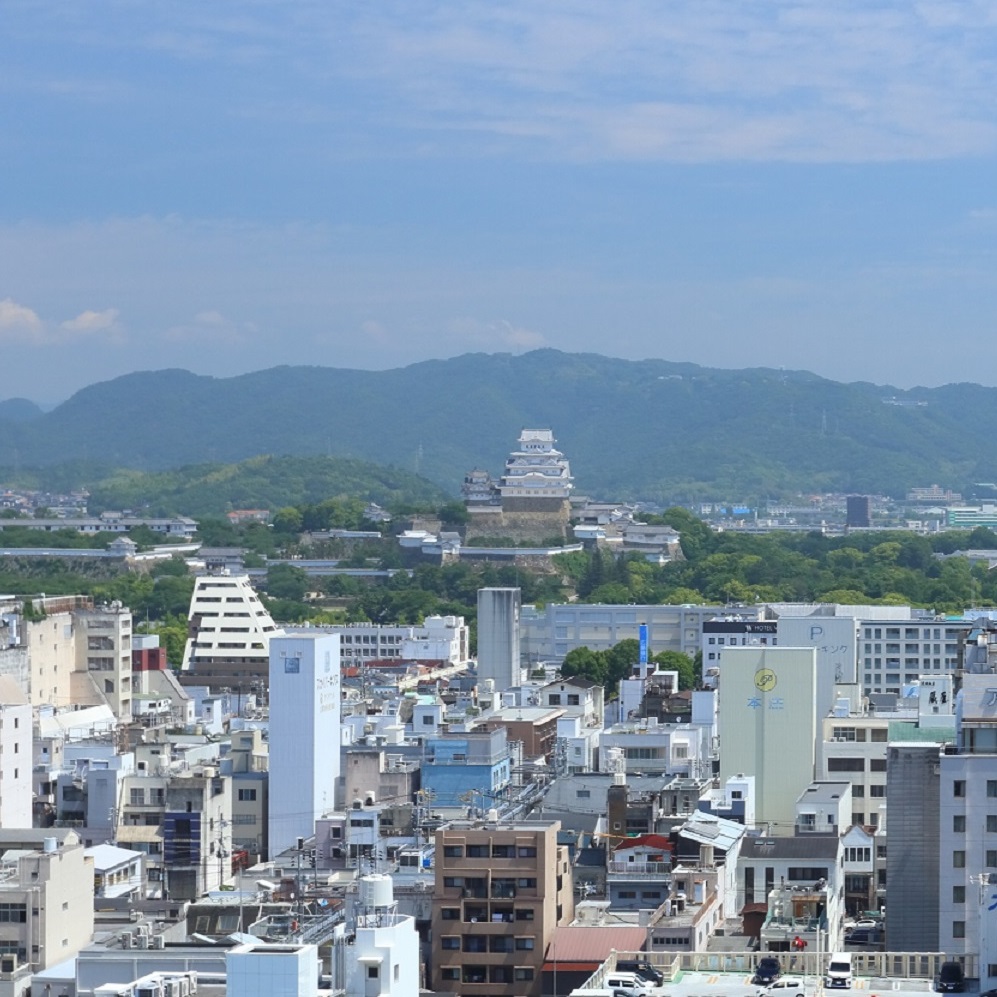 ホテルからの姫路城