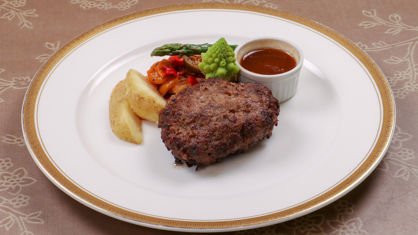 #【ランチ一例】とちぎ和牛の手ごねハンバーグコース