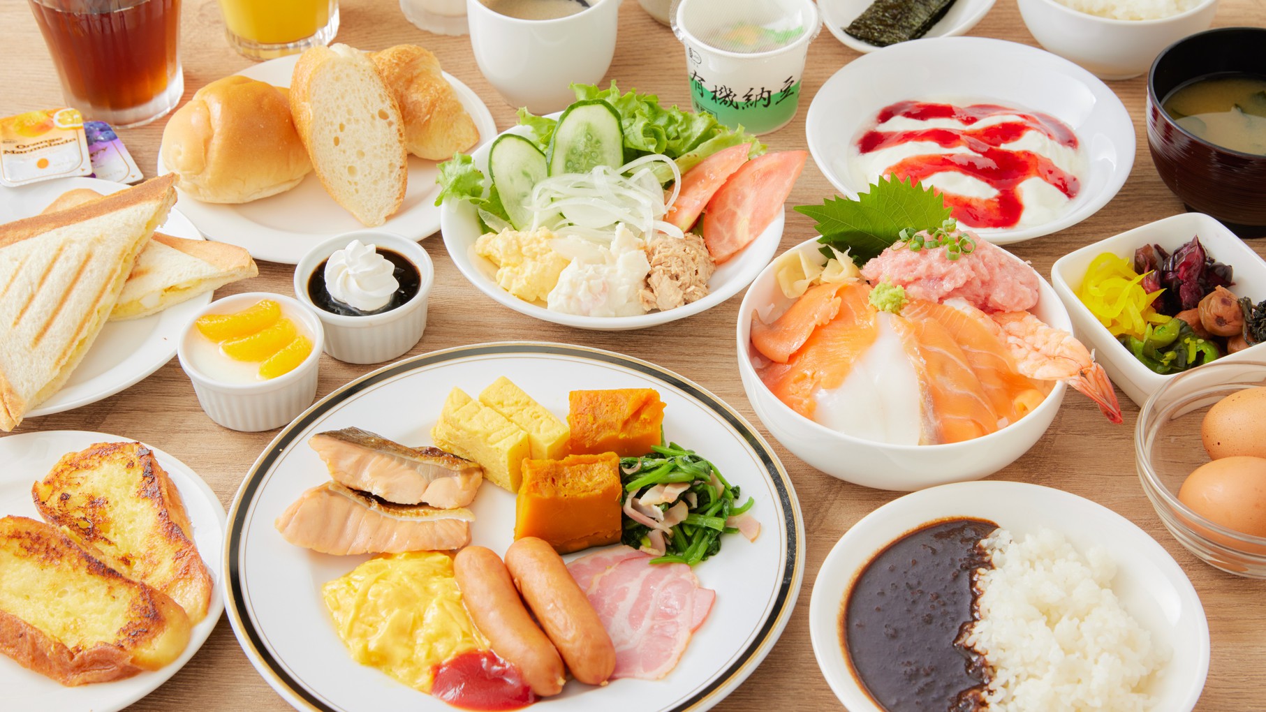 【朝食バイキング】１日のはじまりは美味しい朝ご飯から！