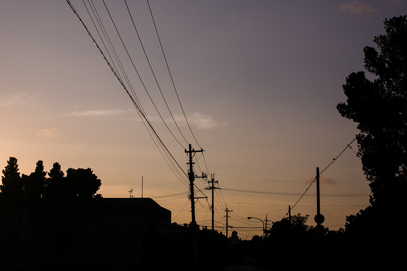 近隣の夜景