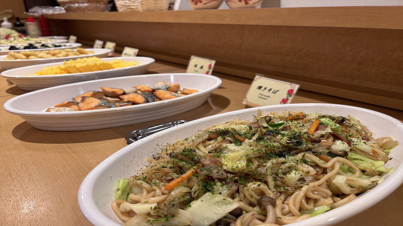 朝食調理（例）焼うどん