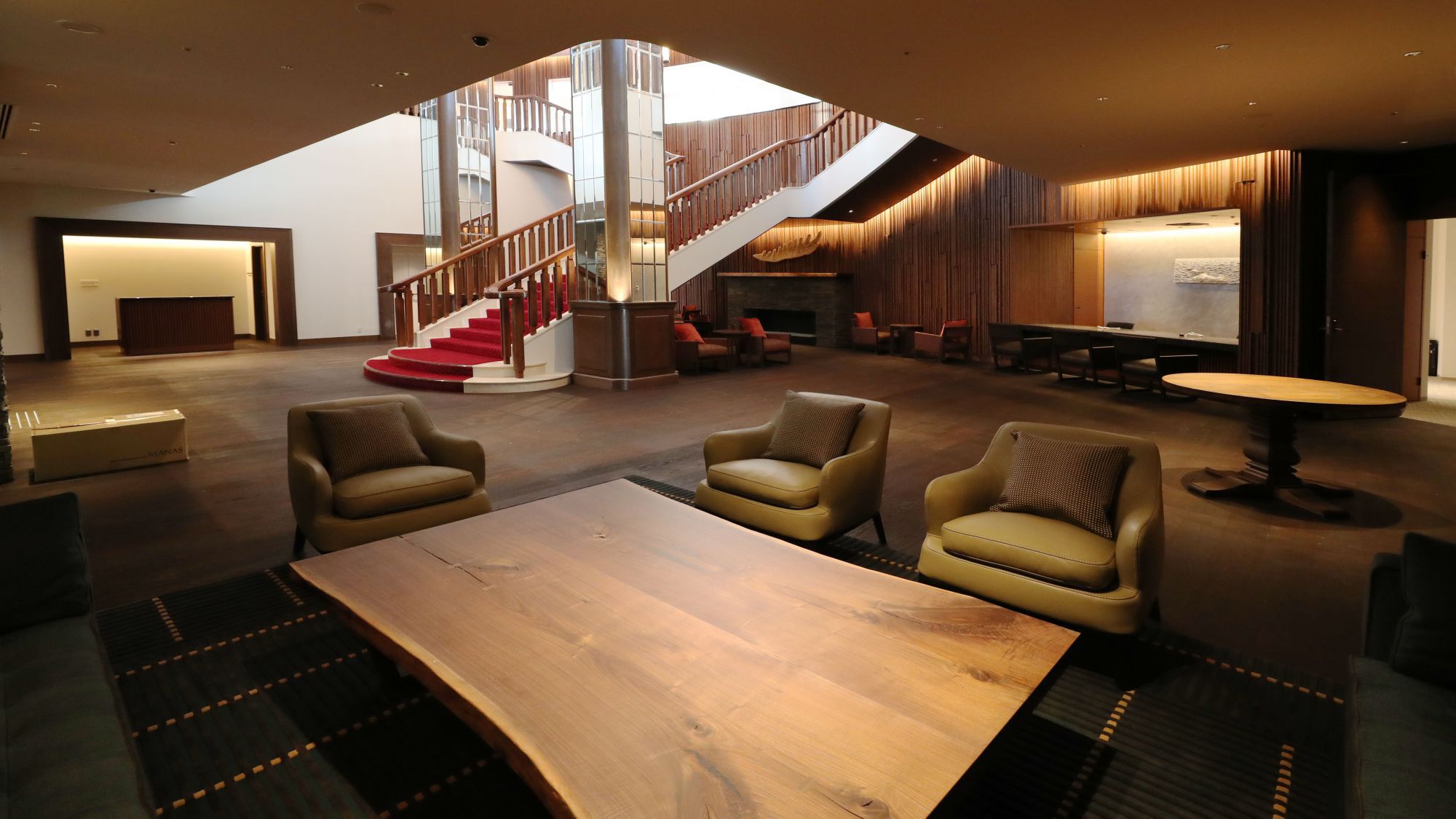 ロッジ棟ロビー[ロッジ棟地下1階]