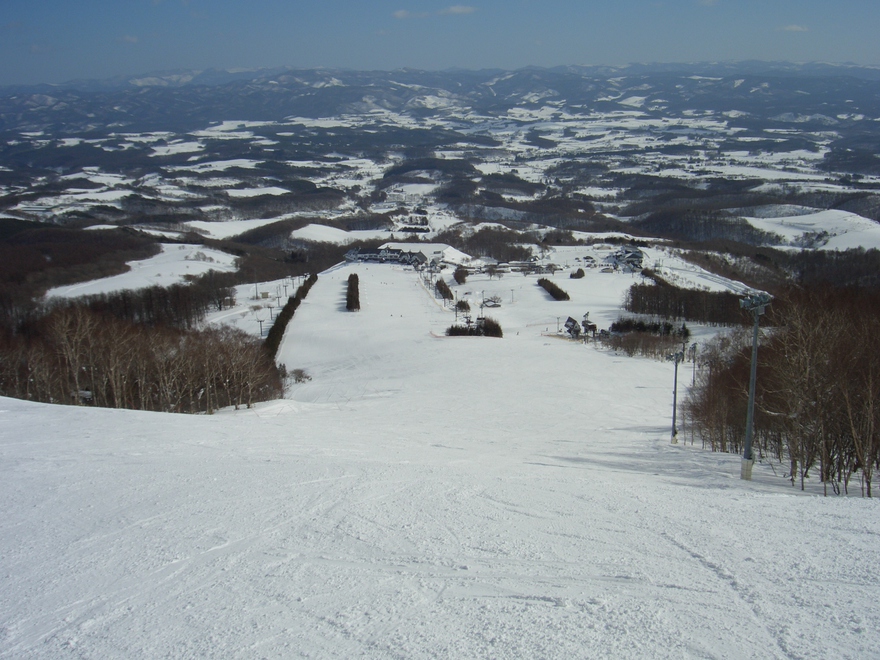 スキー場(西岳)上部からの景色