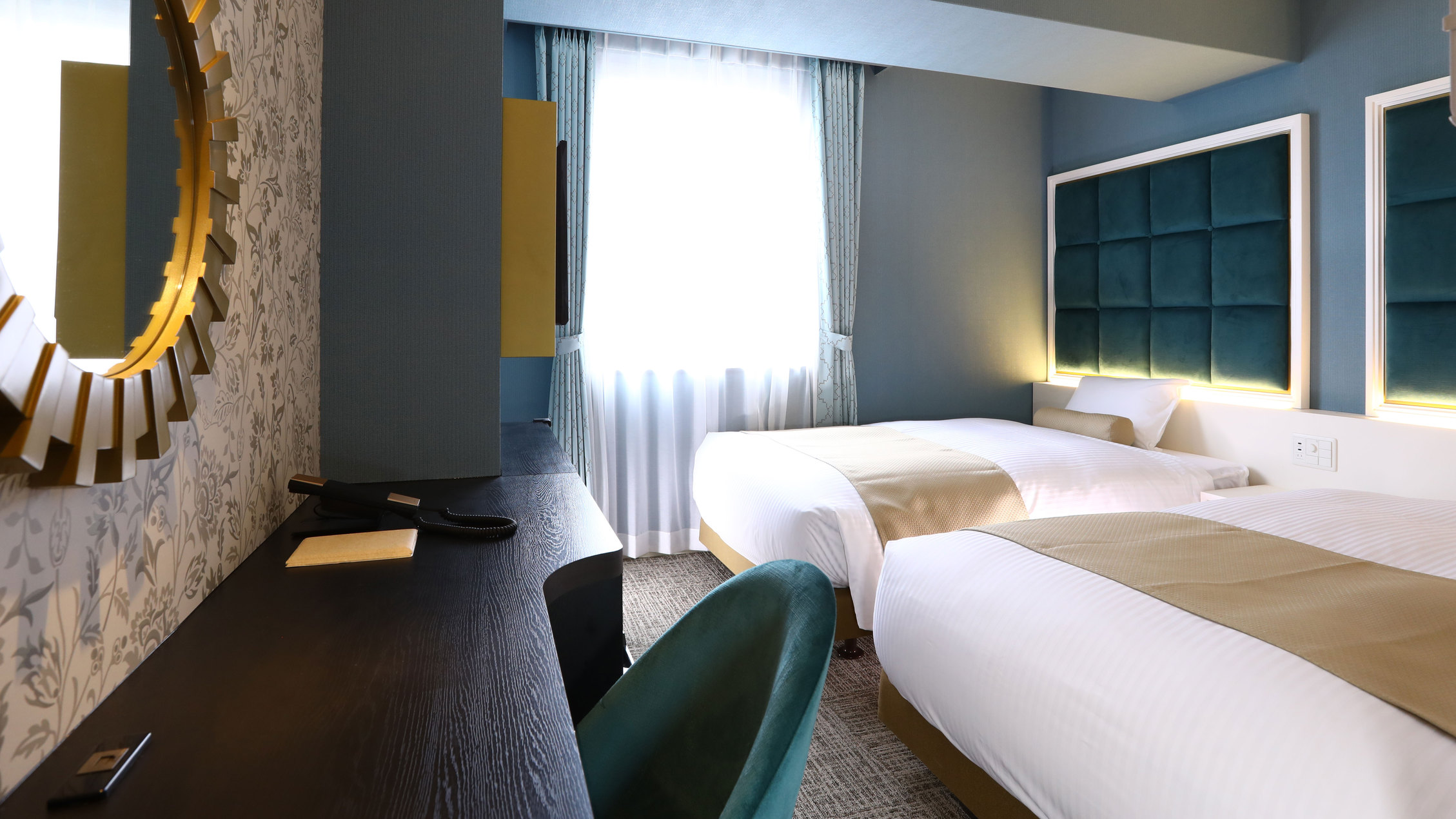 【客室】ReFa設置ツインルーム（ニックデザイン)