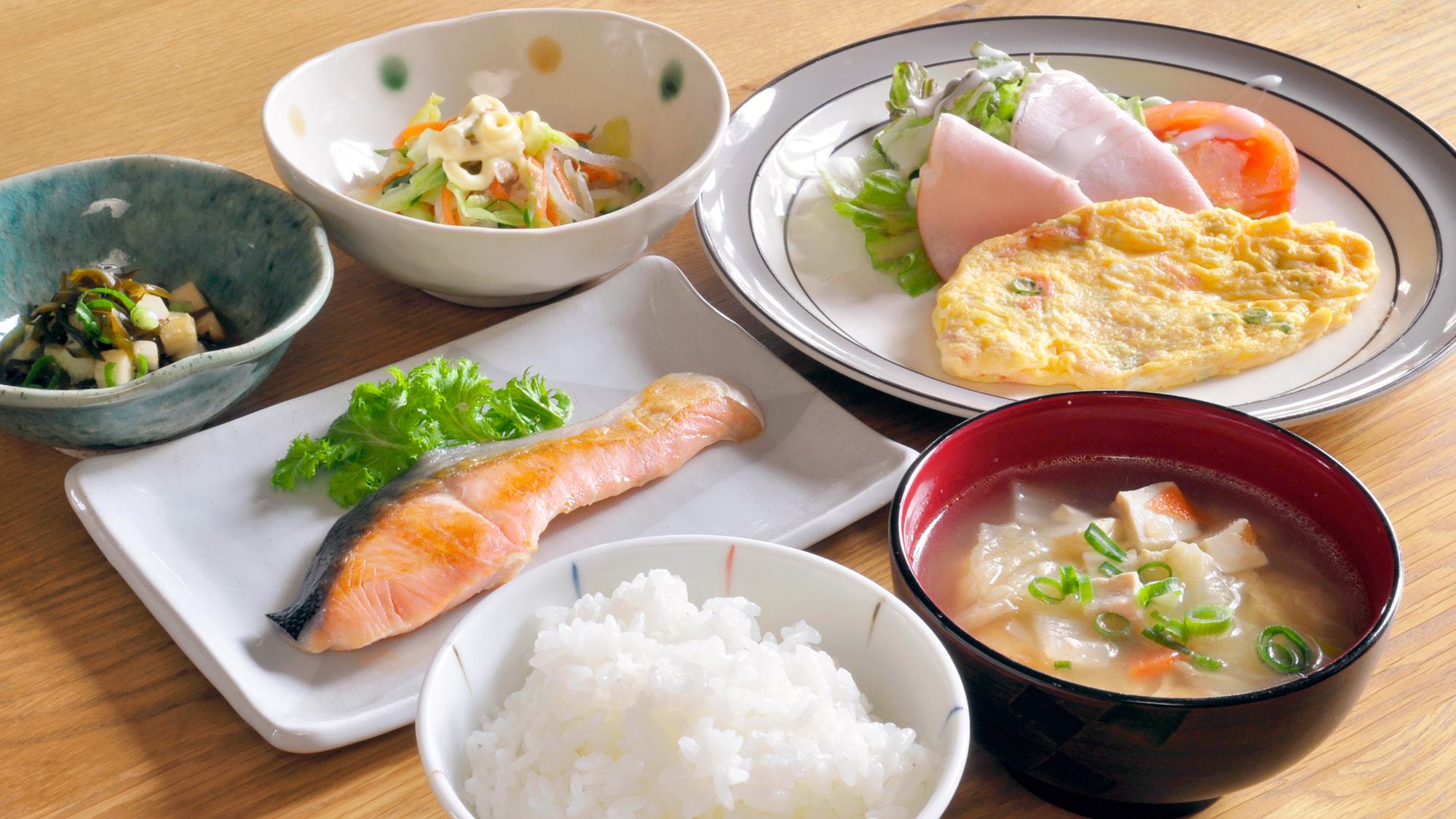【ご朝食】栄養バランスばっちりの和食日替わりメニュー
