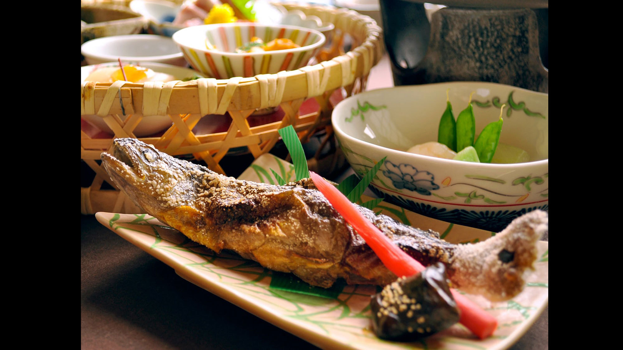 【夕食一例】岩魚塩焼き