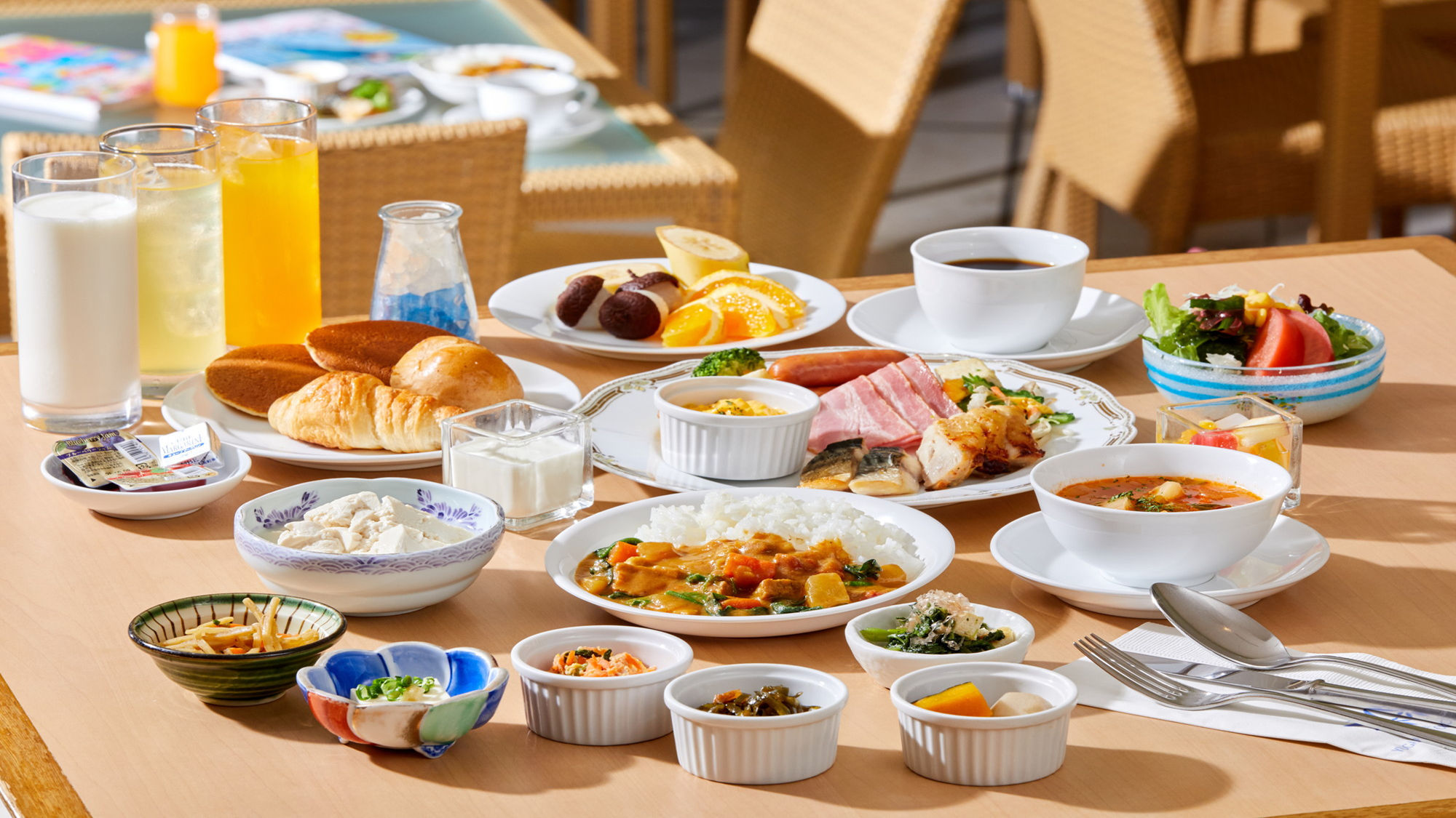 朝食ビュッフェ例※イメージ写真※