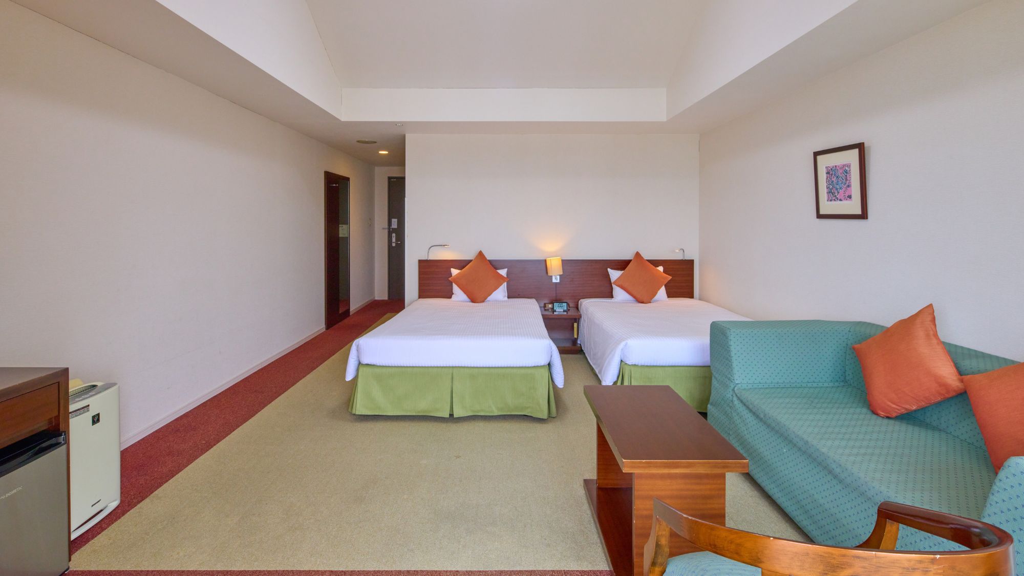 【フィールドパークタワー】エグゼクティブツイン 落ち着いたインテリア、バストイレ別／バルコニー付