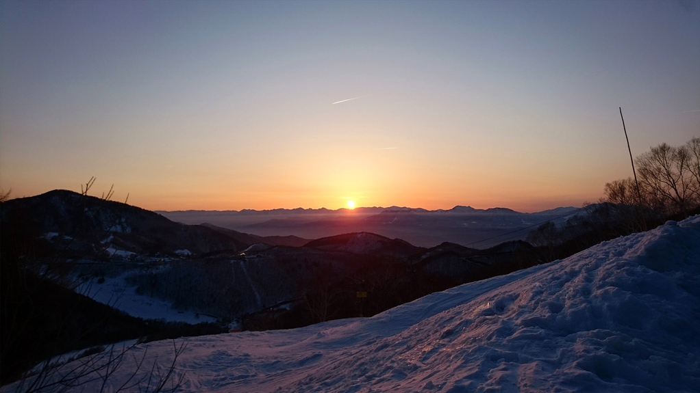 志賀高原の夕暮れ