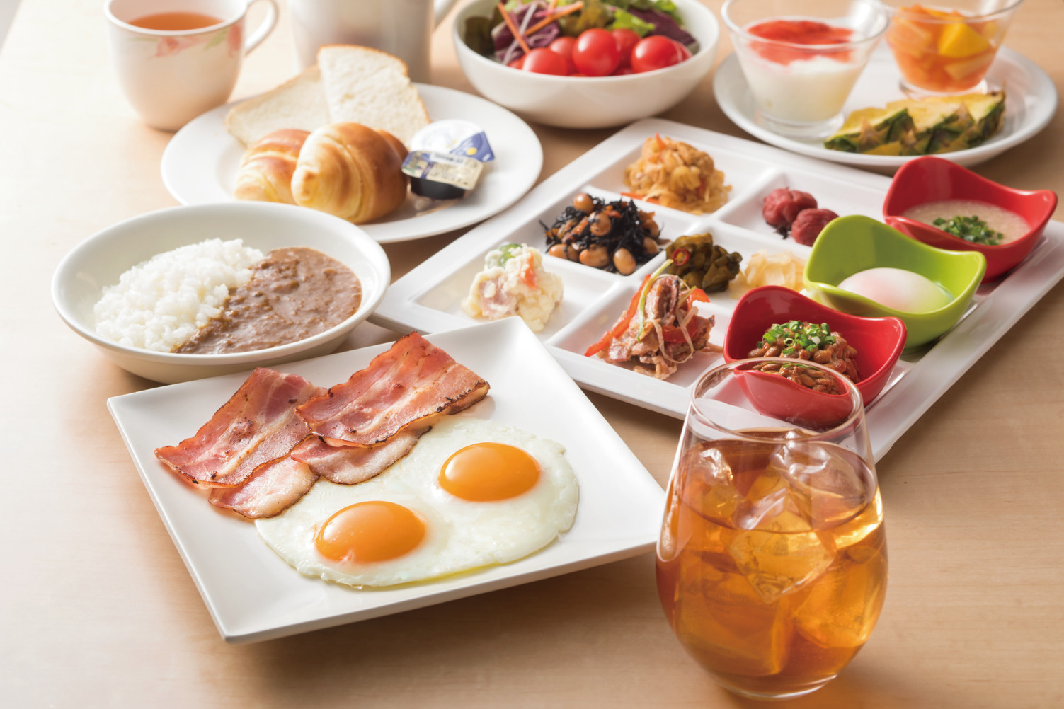 【朝食】2階レストラン