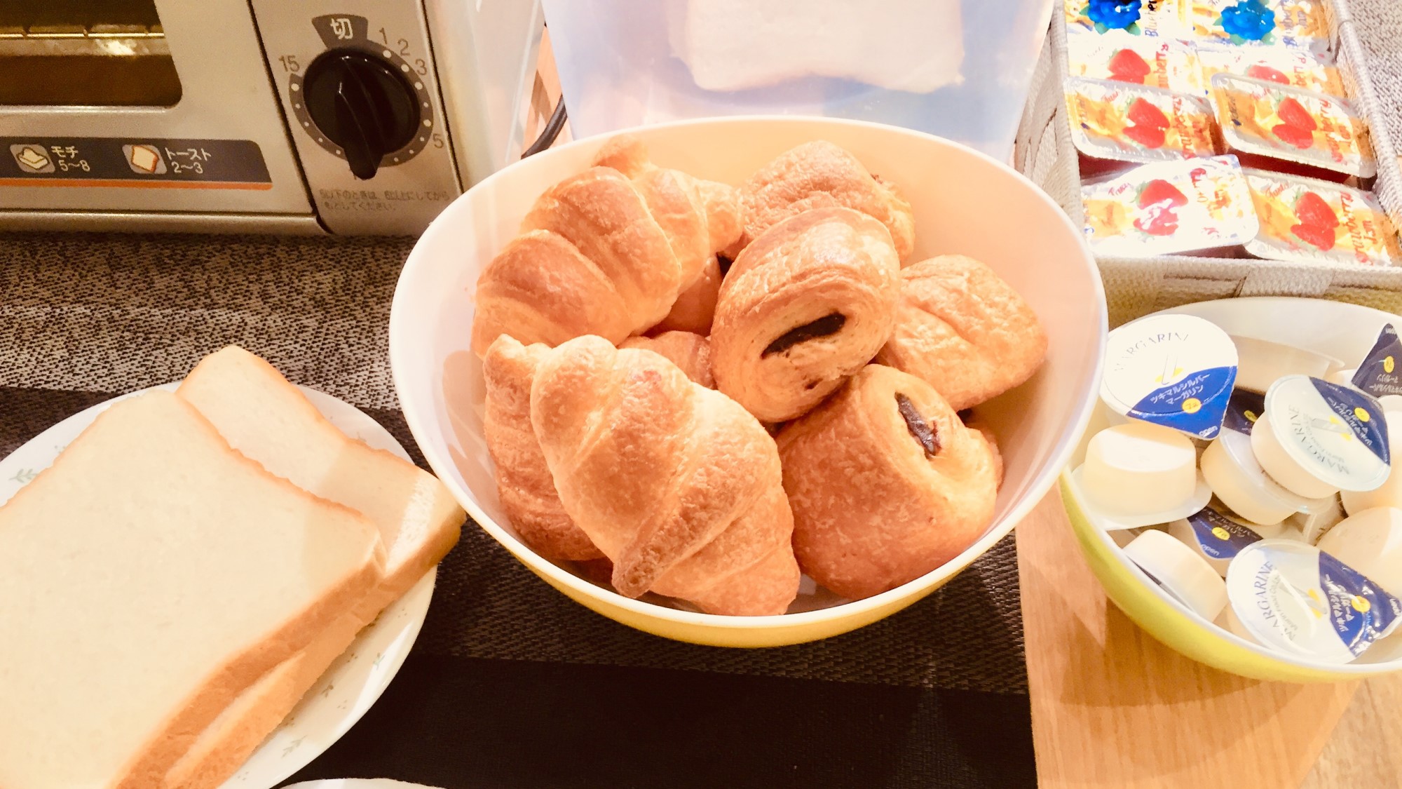 無料朝食バイキング