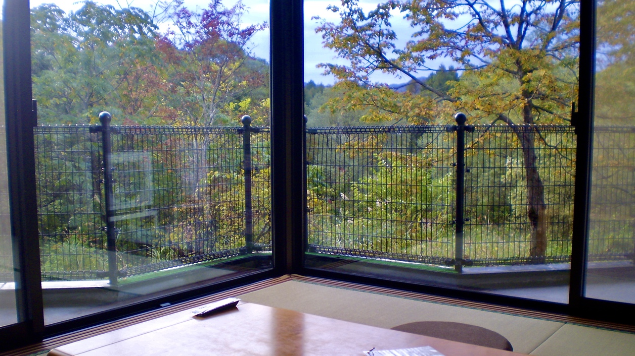部屋からの雄大な景色。窓の大きさに圧倒！