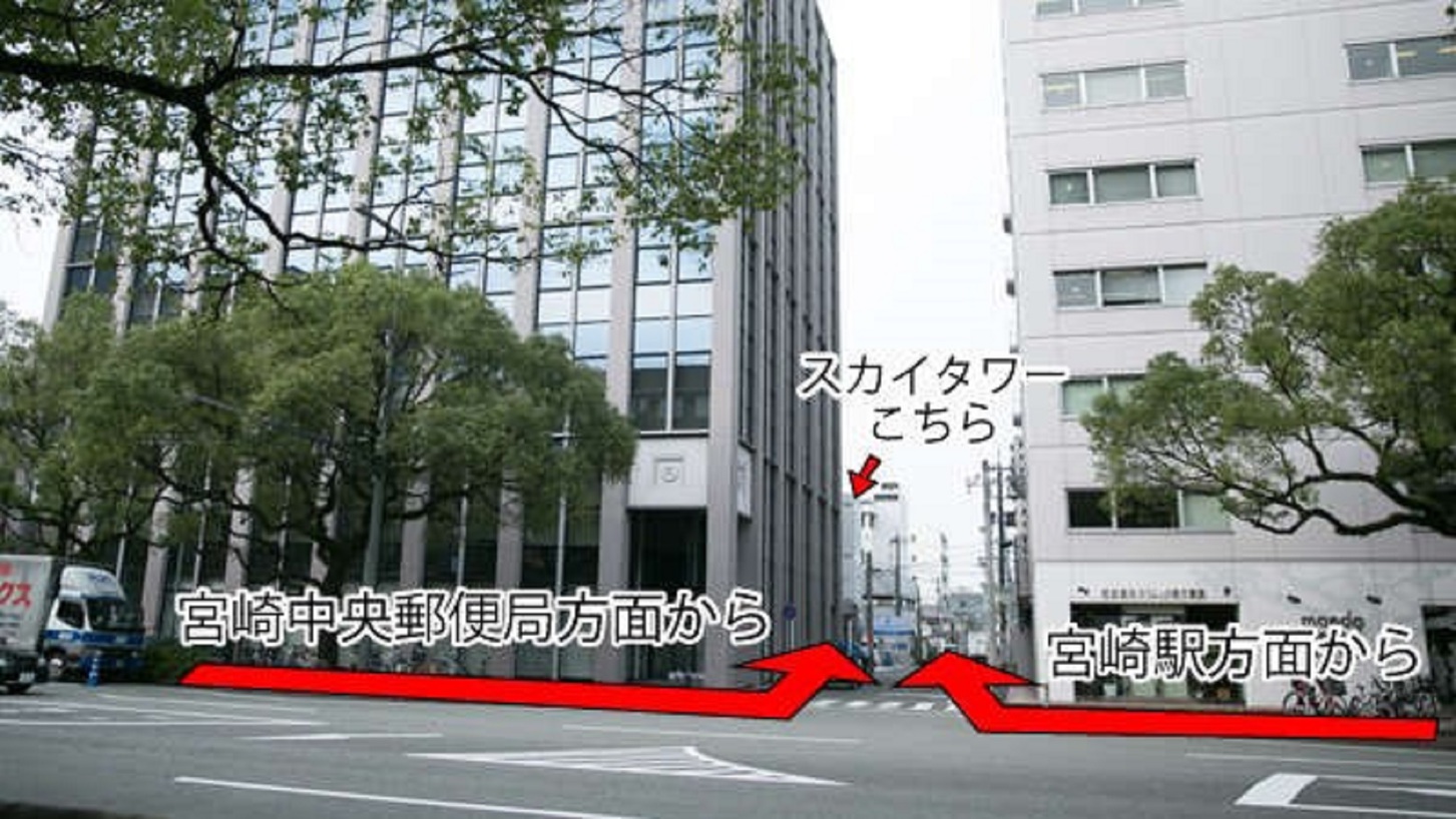 【宮崎駅からもアクセス抜群】前田歯科の路地を曲がるともうすぐそこ！
