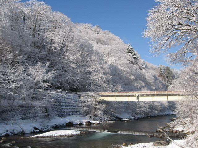 宿周辺の雪景色