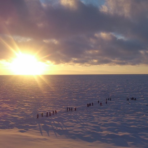 【風景】流氷ウォーク夕景