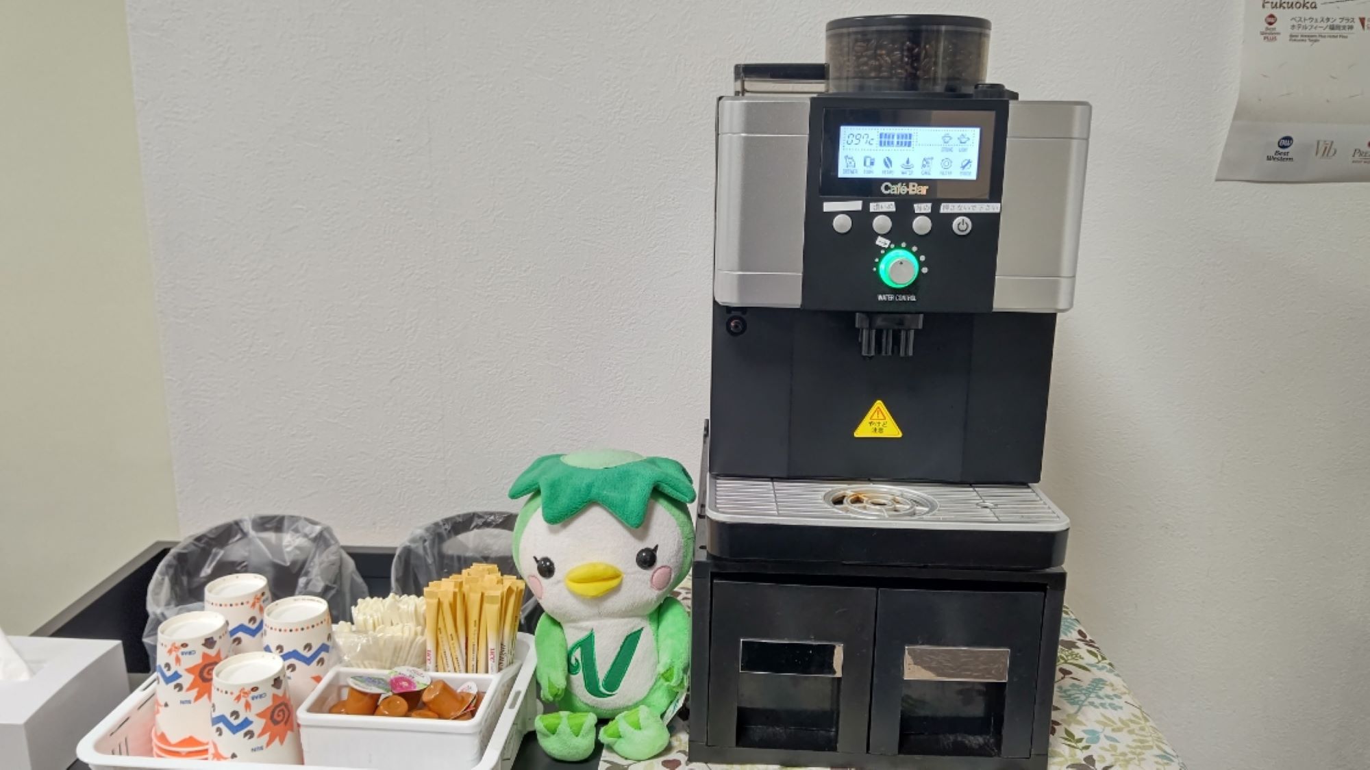 ロビーにて無料コーヒー提供中♪