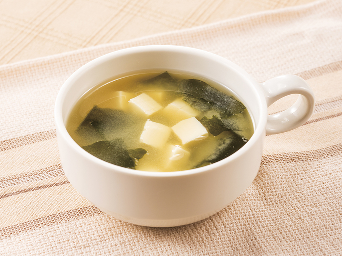 レギュラーメニューテアニン入りみそスープ