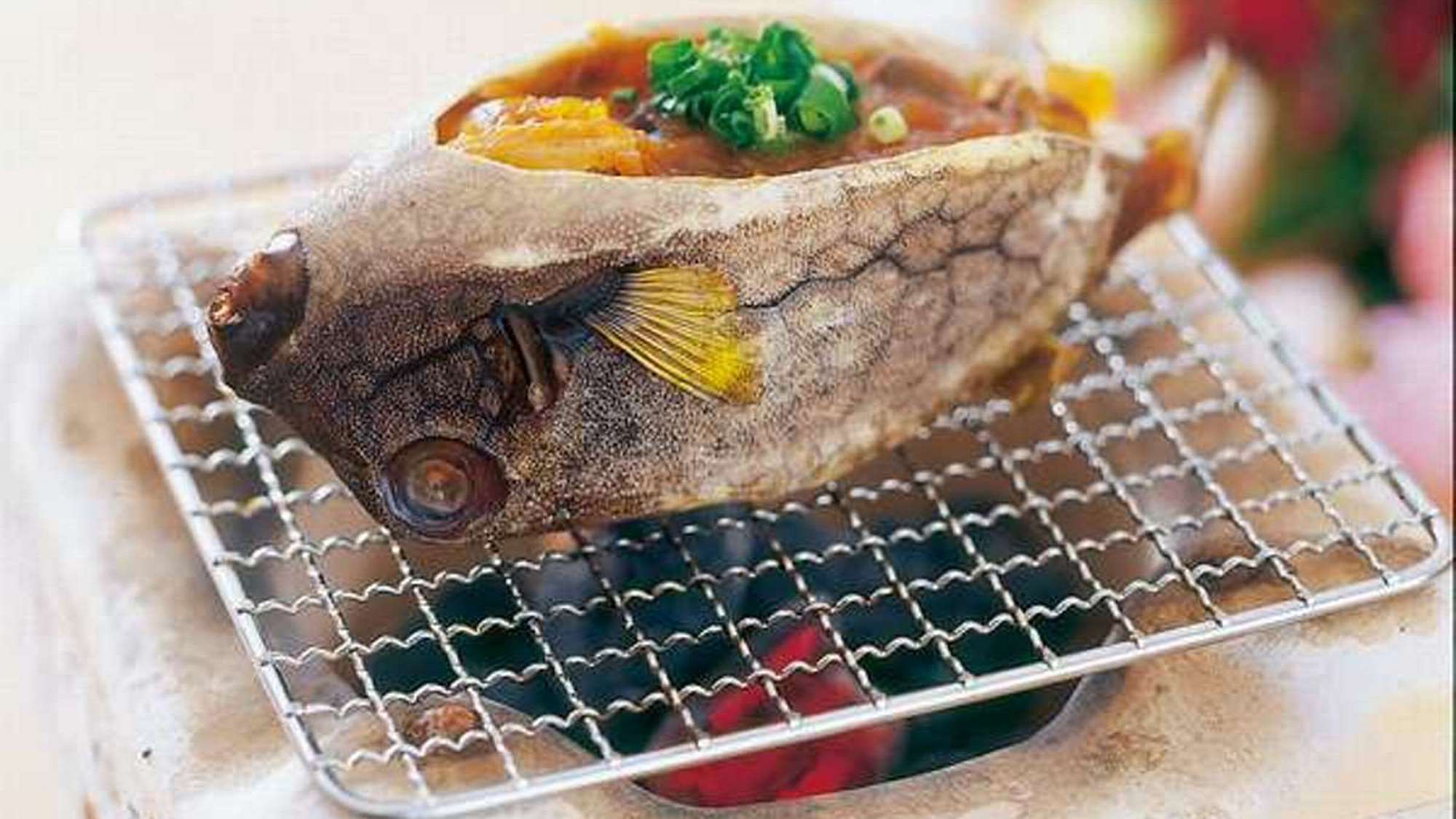 【料理】ハコ河豚の味噌焼き(一例)オプション