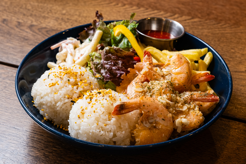 【ご夕食】選べるご夕食 -ガーリックシュリンプ-