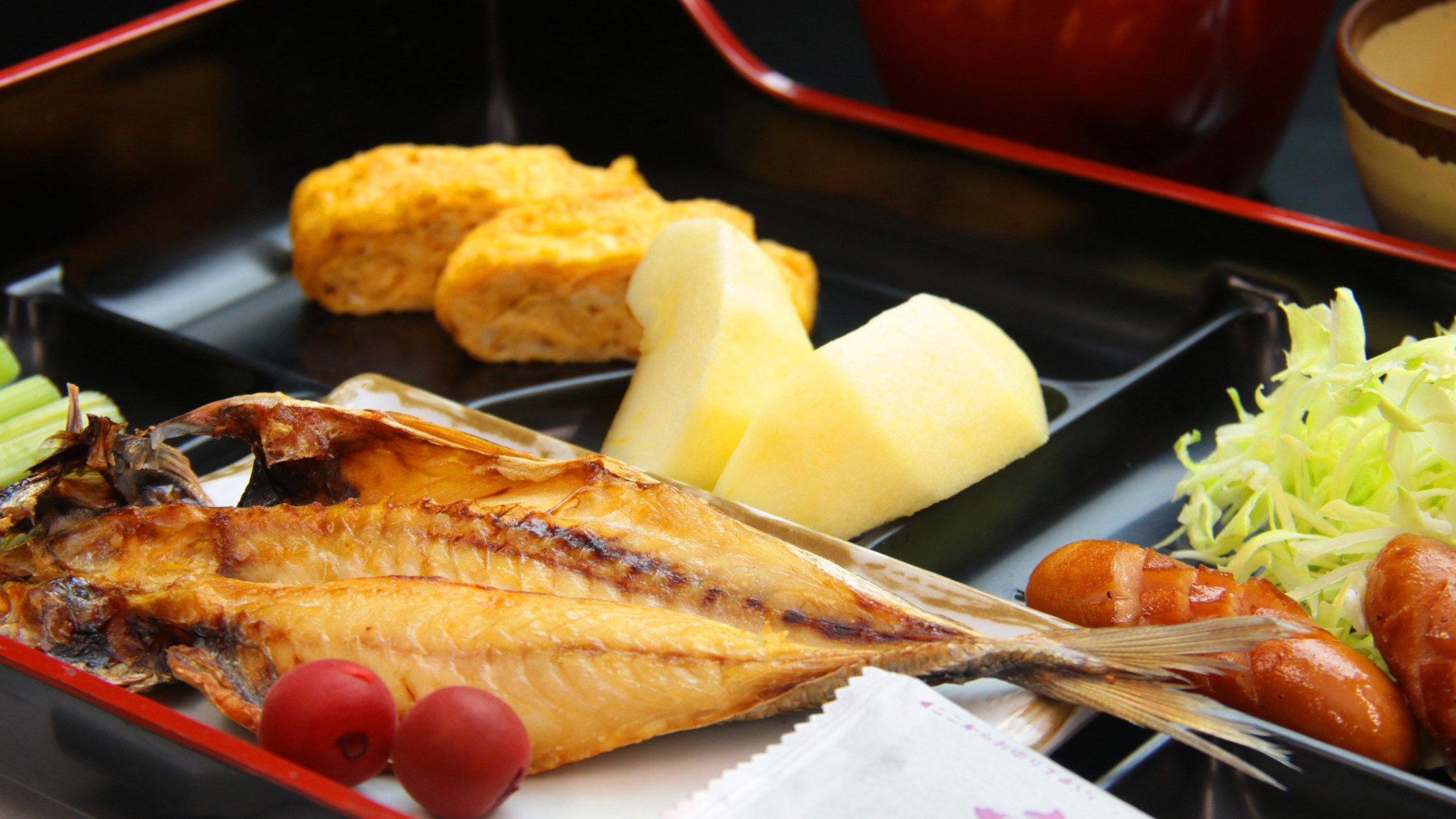 【朝食一例】和朝食の定番、焼き魚。丁寧に焼き上げました。