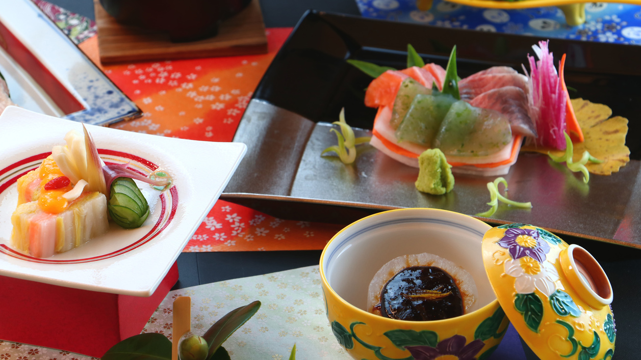 #【夕食一例・冬料理＿先附・造り・酢物】