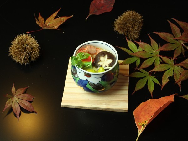 自家製原木しいたけ茶碗蒸し