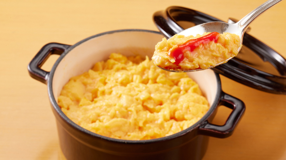 朝食メニュー「スクランブルエッグ」