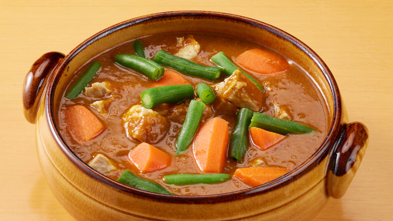 朝食メニュー「雪室熟成カレー」