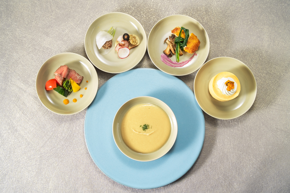 愛犬のコース料理